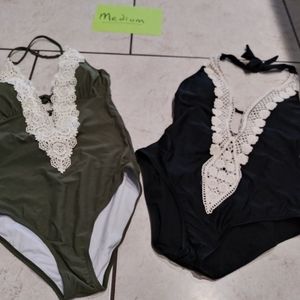2 bathing suits size medium